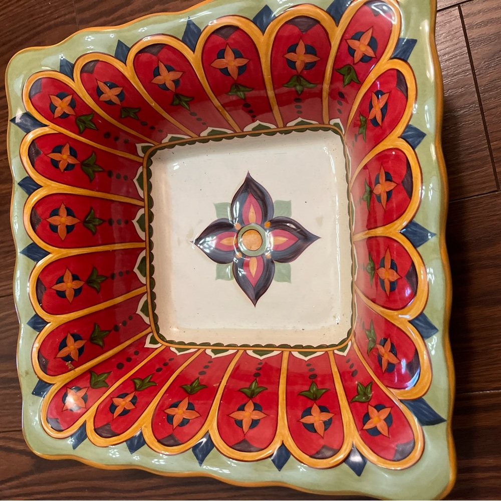 corsica square serving dish platter